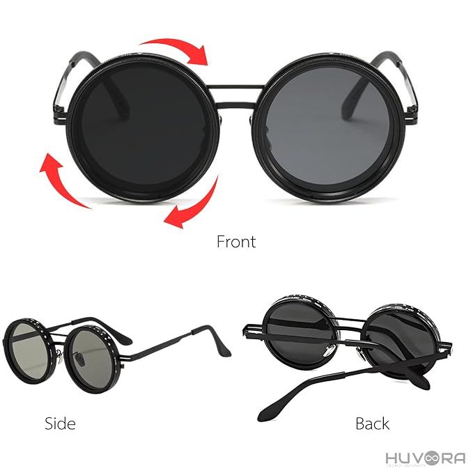 11-Level Adjustable Tint Polarized Sunglasses – UV400 Protection for Driving & Outdoor Activities