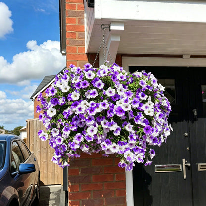 UV-Resistant Artificial Petunia Flowers – Outdoor Garden Hanging Decor