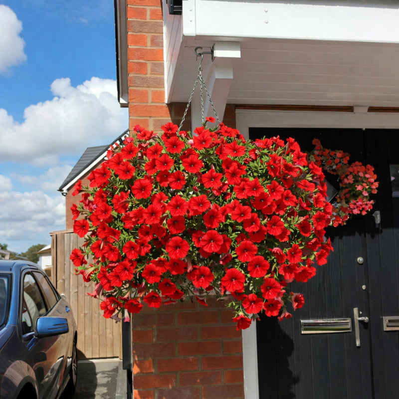 UV-Resistant Artificial Petunia Flowers – Outdoor Garden Hanging Decor