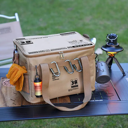 Foldable outdoor storage bag Large capacity, waterproof, portable, suitable for camping and picnics