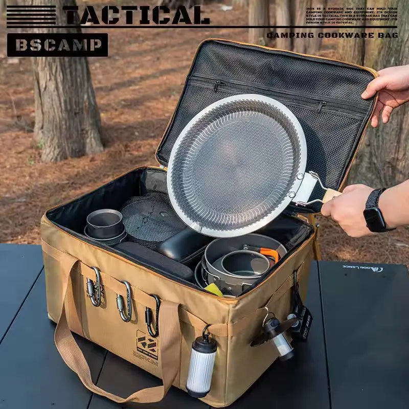 Foldable outdoor storage bag Large capacity, waterproof, portable, suitable for camping and picnics