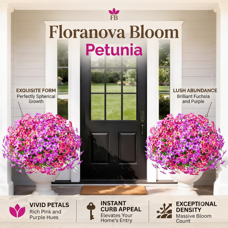 UV-Resistant Artificial Petunia Flowers – Outdoor Garden Hanging Decor