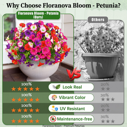 UV-Resistant Artificial Petunia Flowers – Outdoor Garden Hanging Decor