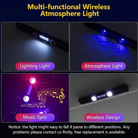 🚗Car RGB Wireless Ambient Light