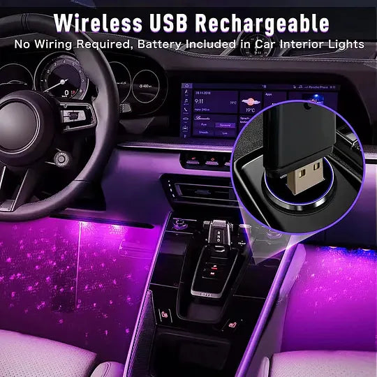 🚗Car RGB Wireless Ambient Light