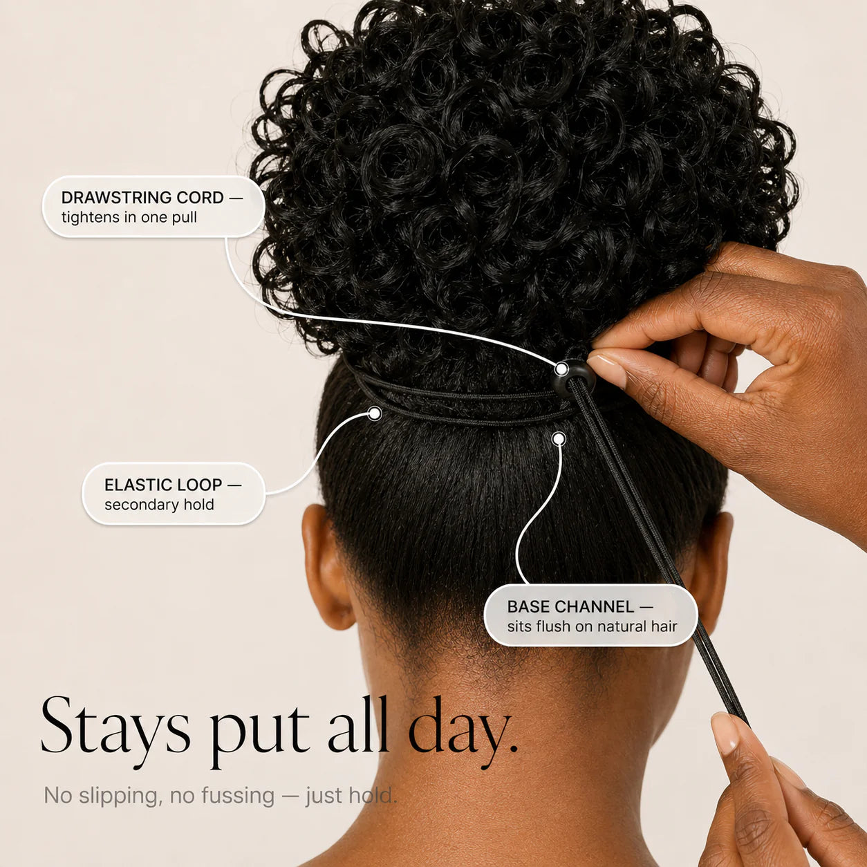 Curly Drawstring Bun Hair Extension