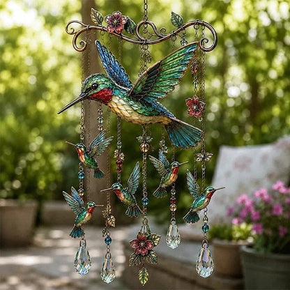🔥 🐦🎐Graceful Hummingbird Wind Chime