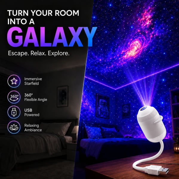✨ Plug-and-Play HD Star Projector🌌✨