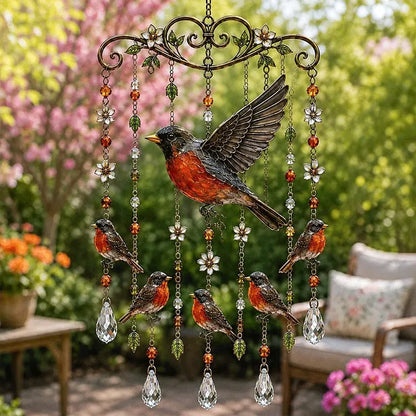 🔥 🐦🎐Graceful Hummingbird Wind Chime